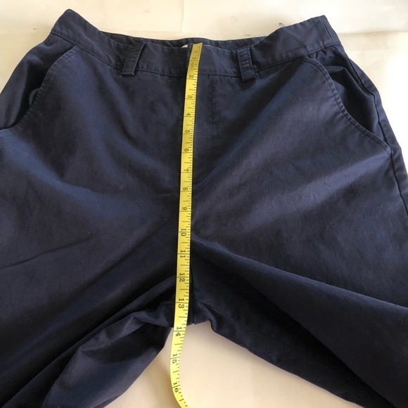 1901 Navy High Waist Cropped Wide Leg Pants Size 10 - Picture 12 of 14